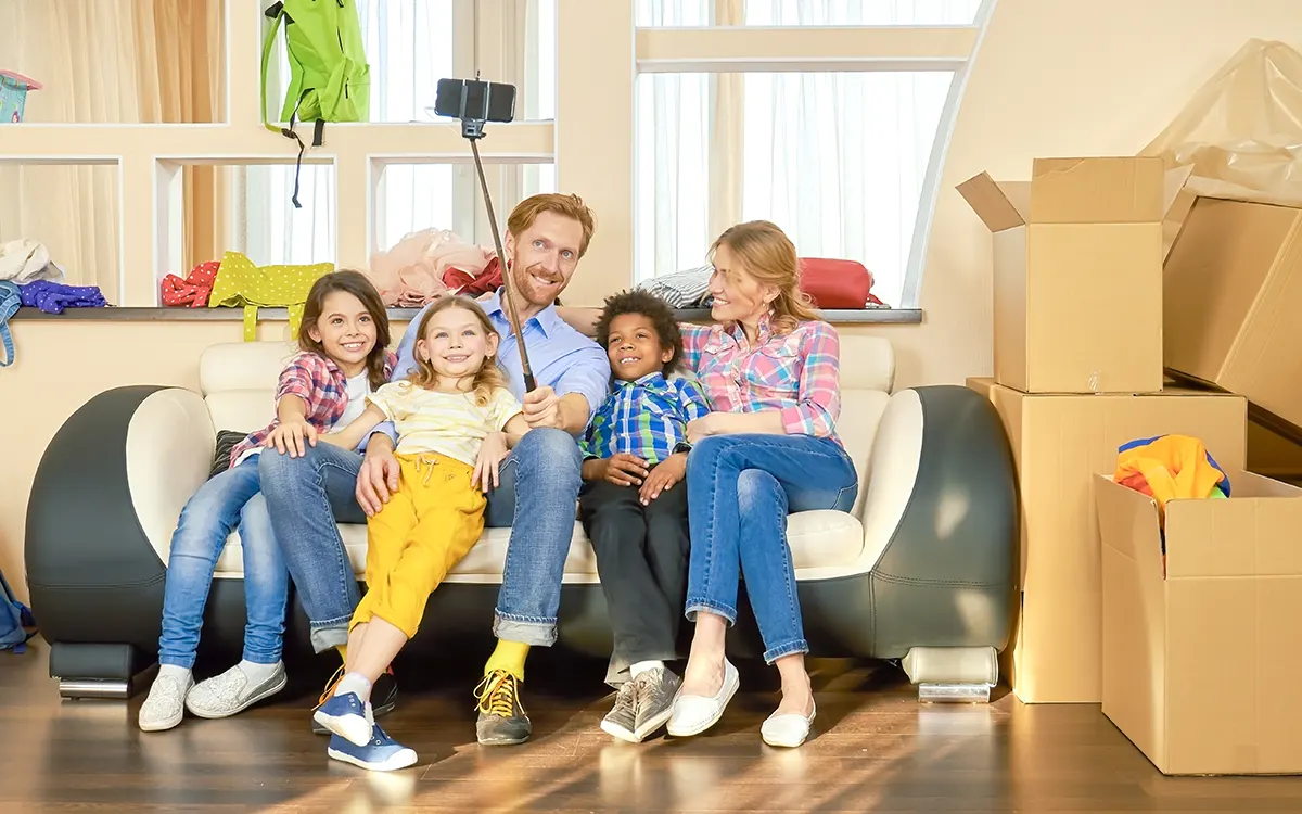 Umzug mit Kindern Planung Familie